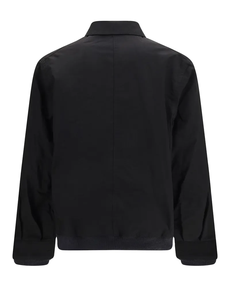Sacai Men's Bomber Jacket Black-Dark Khaki Nylon Black/dark Black