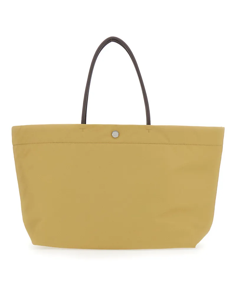 Tory Burch Women's Tote Bag Ella Twist Yellow Ecoleather Polyamide Yellow