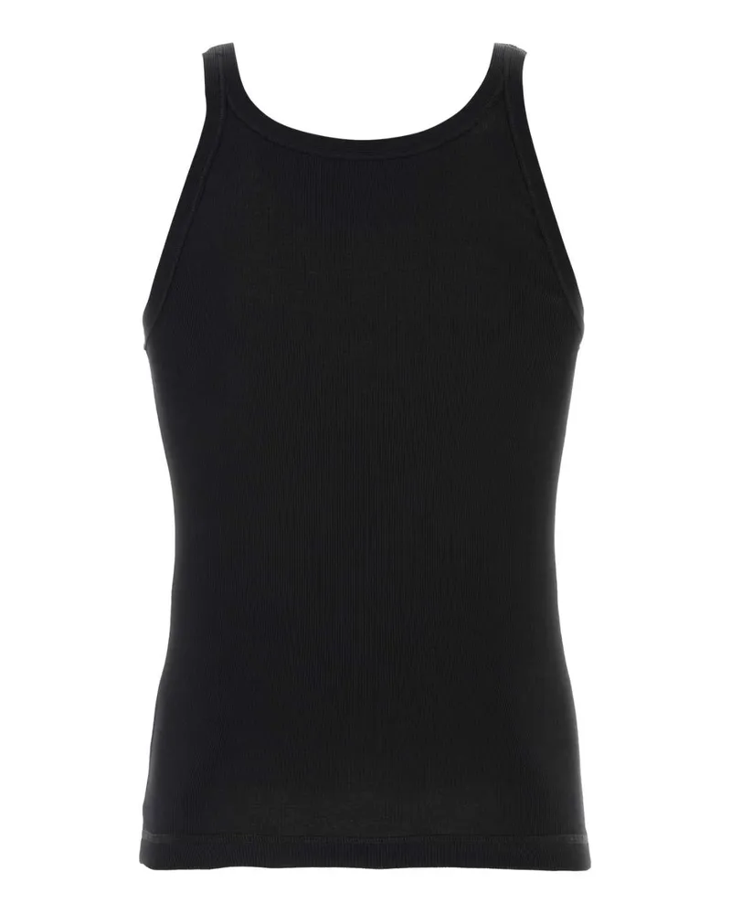 Dolce & Gabbana Men's Cotton Tank Top Black Tops Black