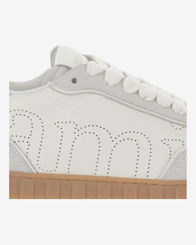 AMI Paris Men's Sneakers Leather White Trainers White