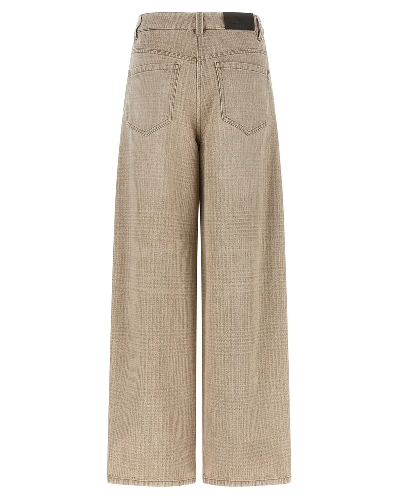 Brunello Cucinelli Women's Beige Cotton Jeans Denim Clothing Beige