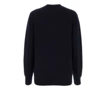 Cashmere Blend Oversize Sweater — Navy