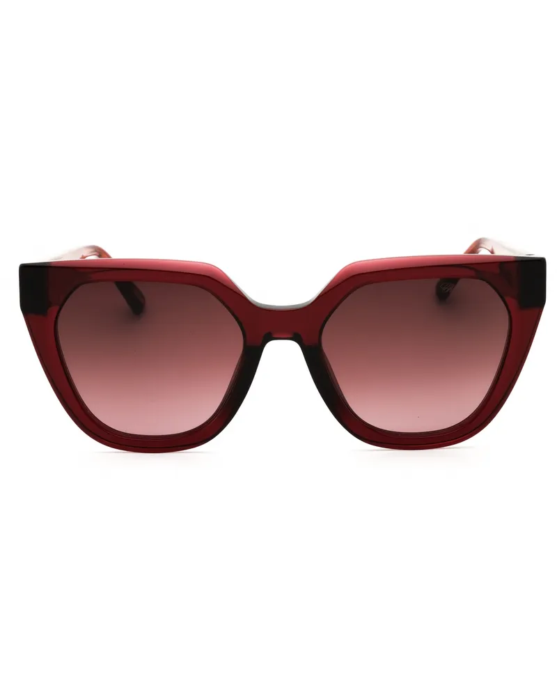 Chopard Women's Sch377m Sunglasses Clear Burgundy
