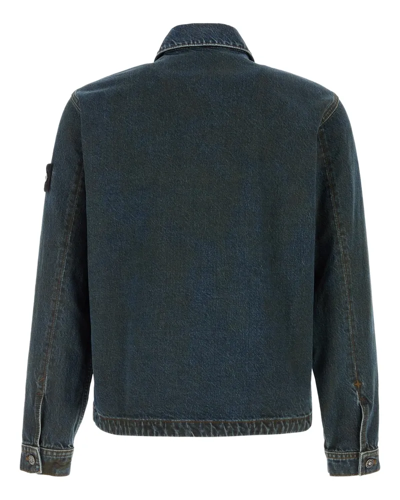 Stone Island Cotton Denim Jacket — Black Black