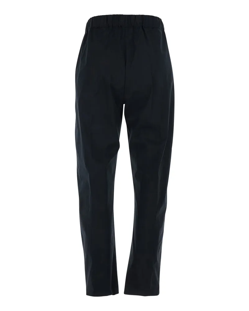 Semicouture Women's Pants Buddy Black Stretch Cotton Trousers Black