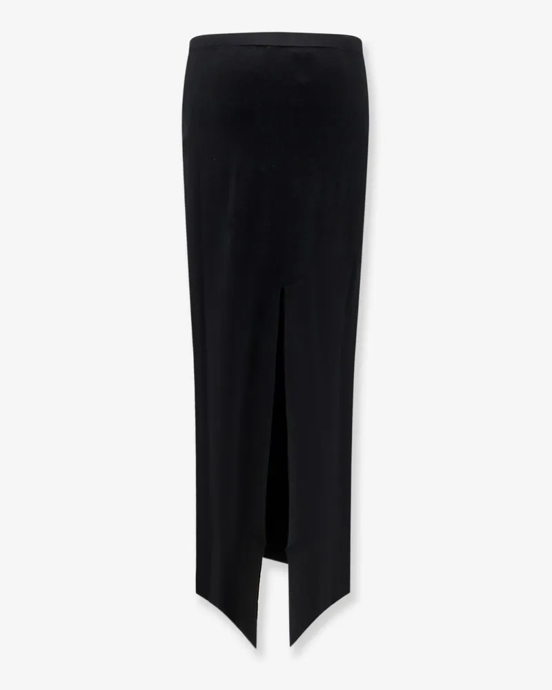 Hevò Women's Long Skirt, Viscose Blend Black Black