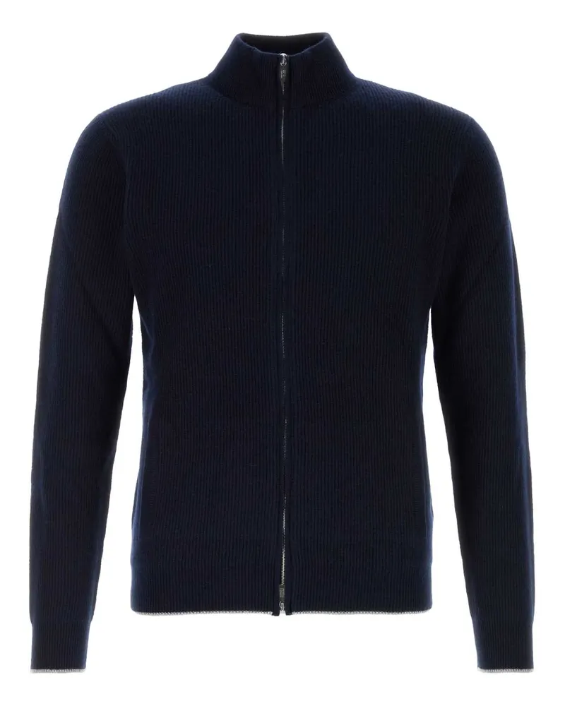 Fedeli Open Cardigan — Navy Navy