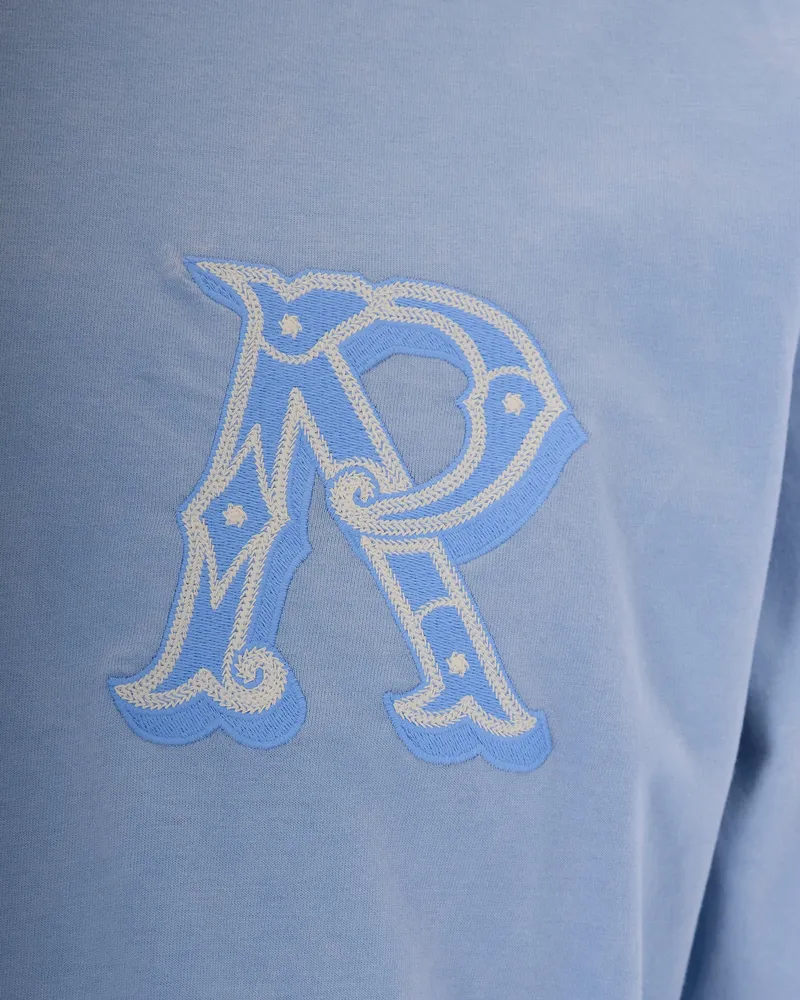 REPRESENT Western Initial T-Shirt — Blue 