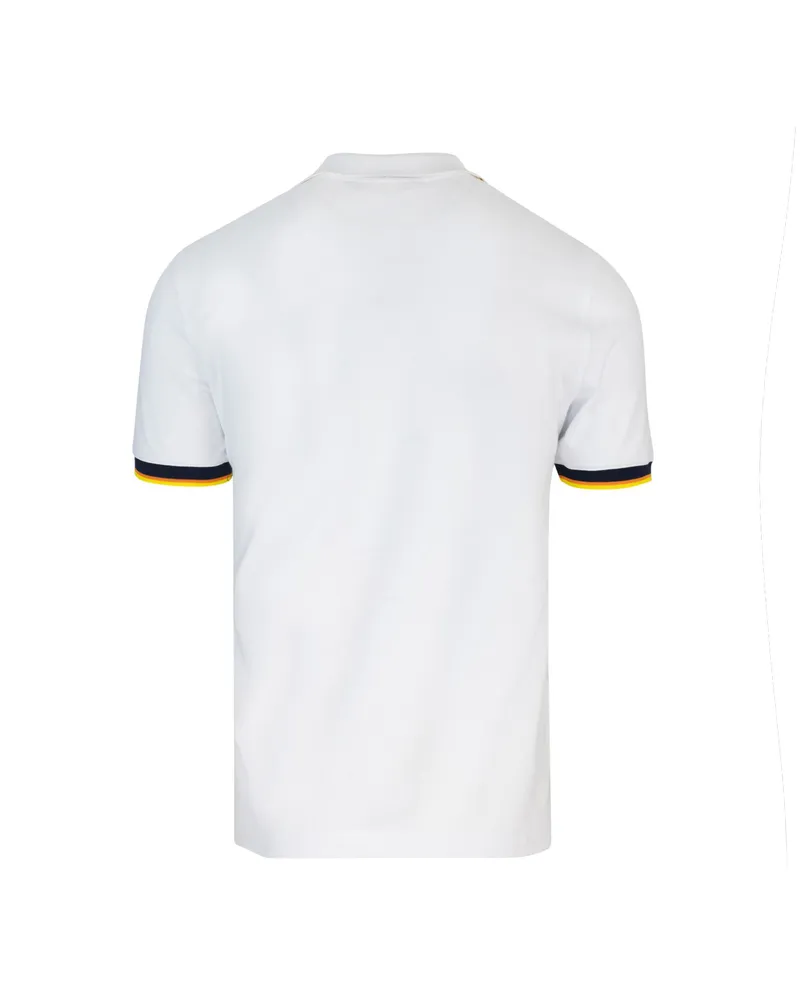 K-Way Men's Polo Shirt Vincent White Cotton T-shirts And Polos White