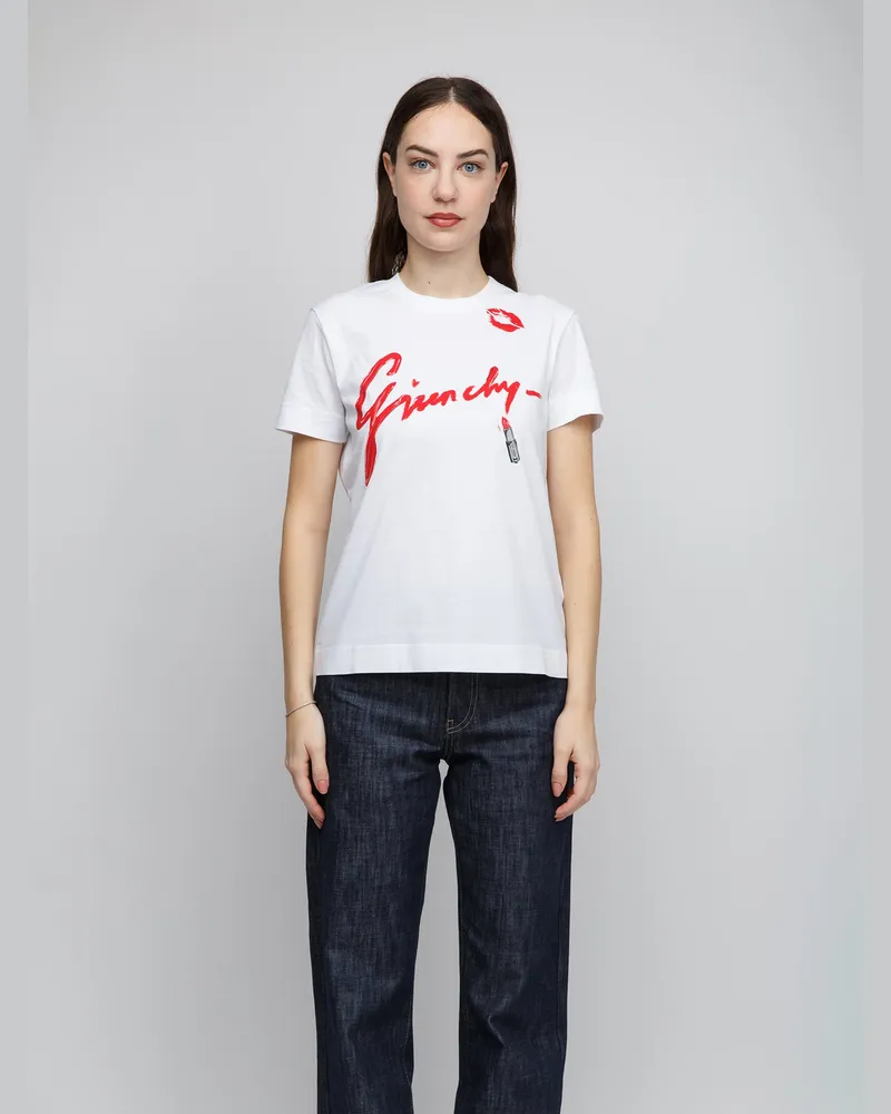 Givenchy Women's White Cotton T-Shirt White