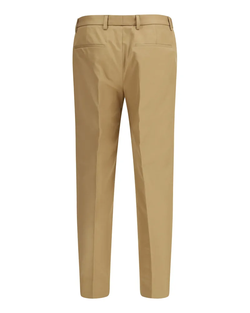 Gucci Men's Cotton Pants Bisque Trousers Beige