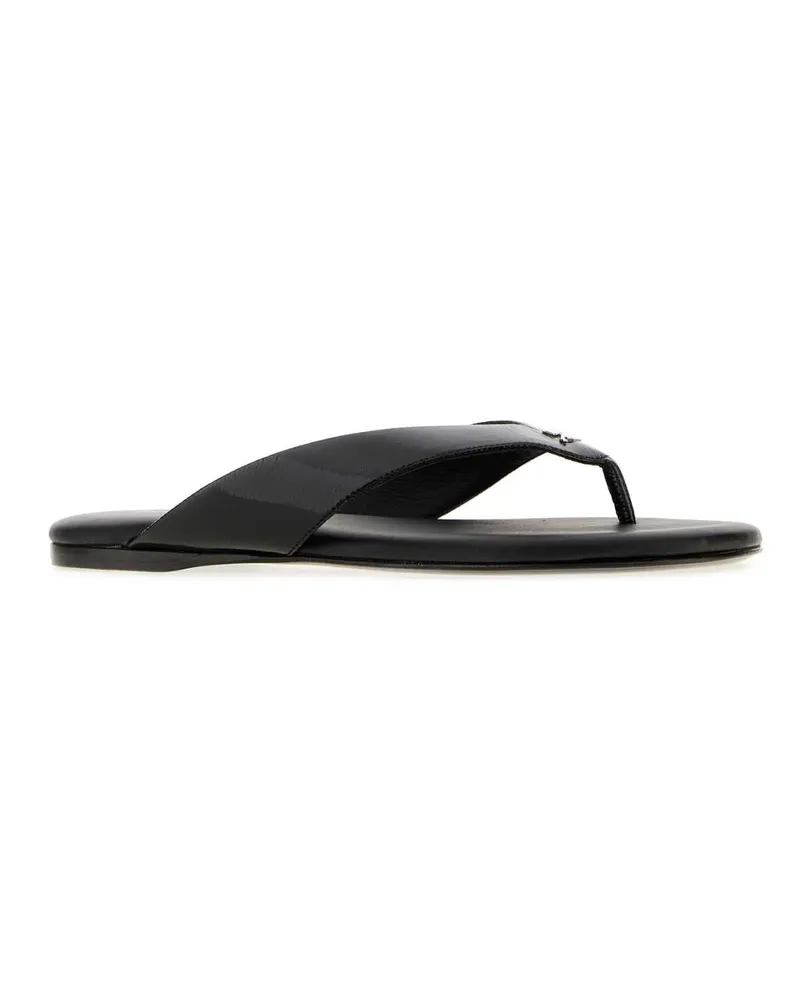 Courrèges Black Slippers Flat Shoes Black
