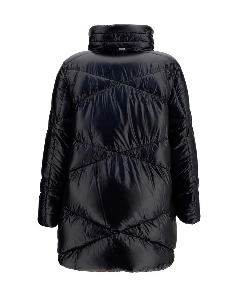 Herno Women's Black Goose Down Full-Length Jacket Clothing Black