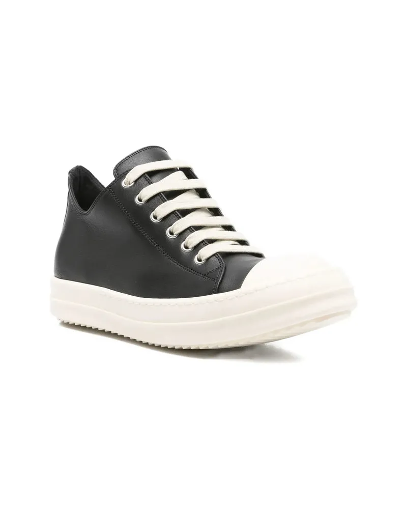 Rick Owens Platform Lace-Up Platform Boot — Black Black