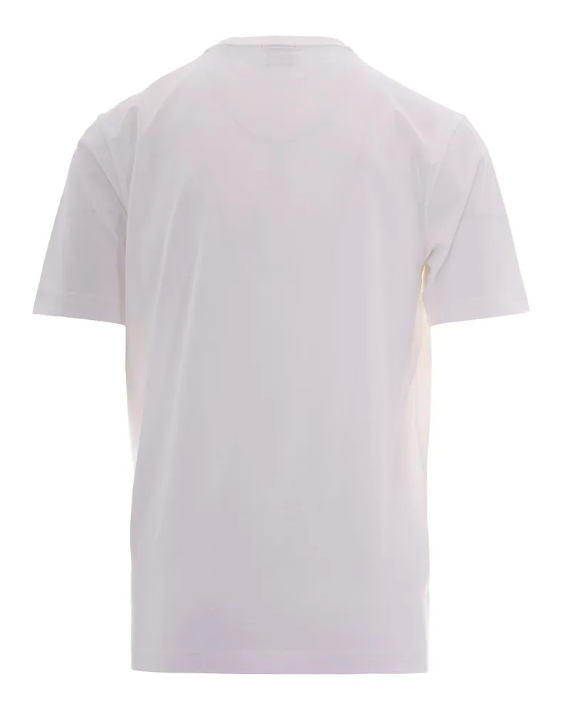 HUGO BOSS Graphic Logo Cotton Blend T-Shirt — White 