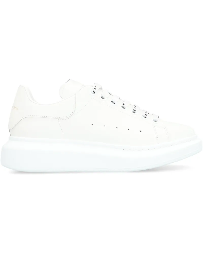 McQ Women's Leather Chunky Sneakers White Calf Trainers 
