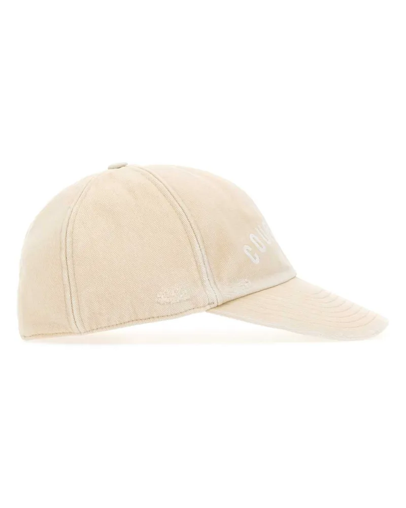 Courrèges Women's Sand Cotton Baseball Cap Oatmeal Cappelli Hat Beige
