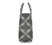 Cotton-Blend Tote Bag — Black