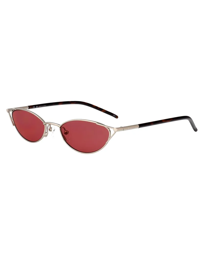 Alexander McQueen Women's Sunglasses Am0563s Havana Metal Rose