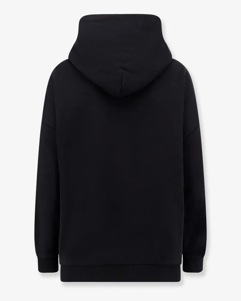 Givenchy Women Hooded Sweatshirt Black Cotton Sweatshirts Sweater Black
