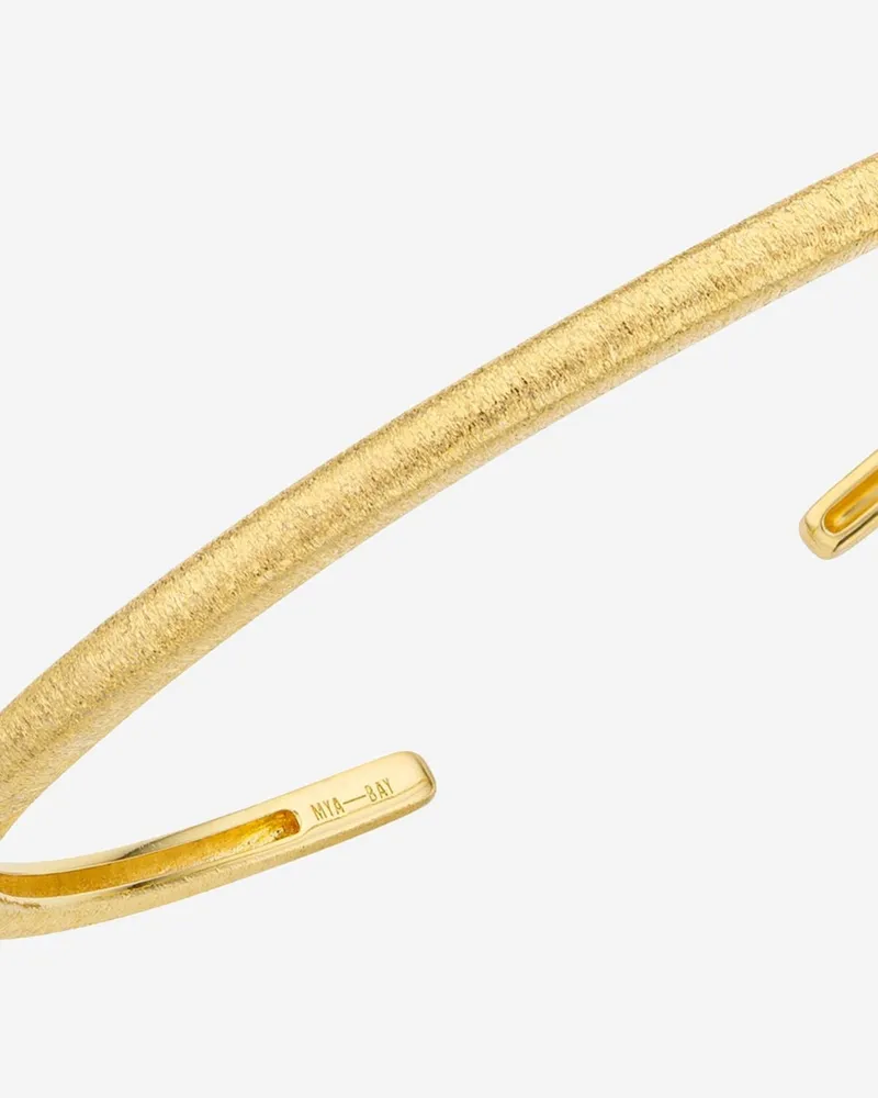 MYA BAY Women's Cuff Bracelet Little Gold Brass Gold