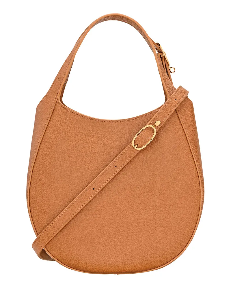 Longchamp Women's Shoulder Bag Brown Leather Brown