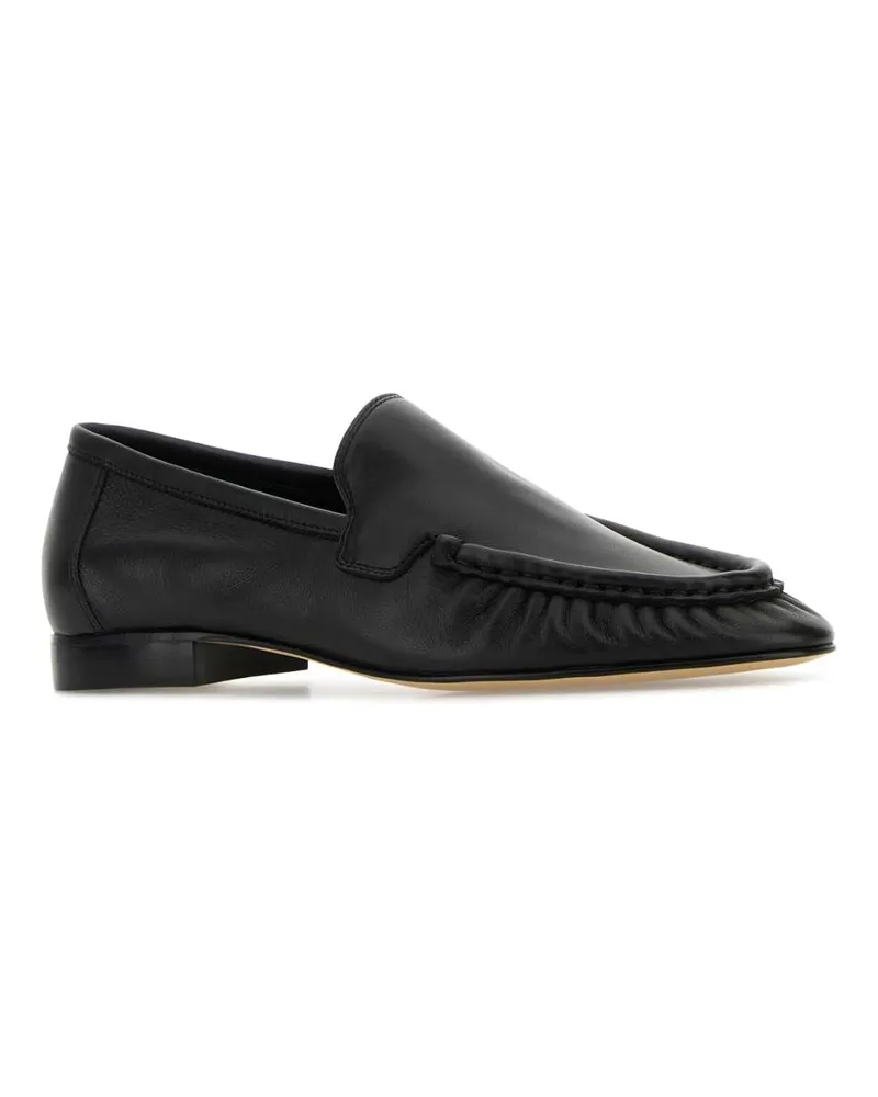 ARMARIUM Women's Black Nappa Leather Milan Loafers Mocassini Black