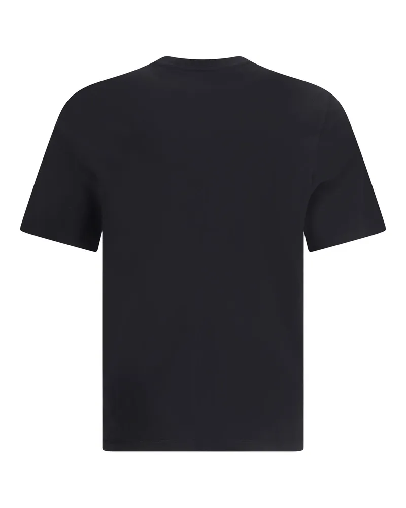 Kitsuné Men Fox Head Regular T-Shirt Black Cotton T-Shirts And Polos Black
