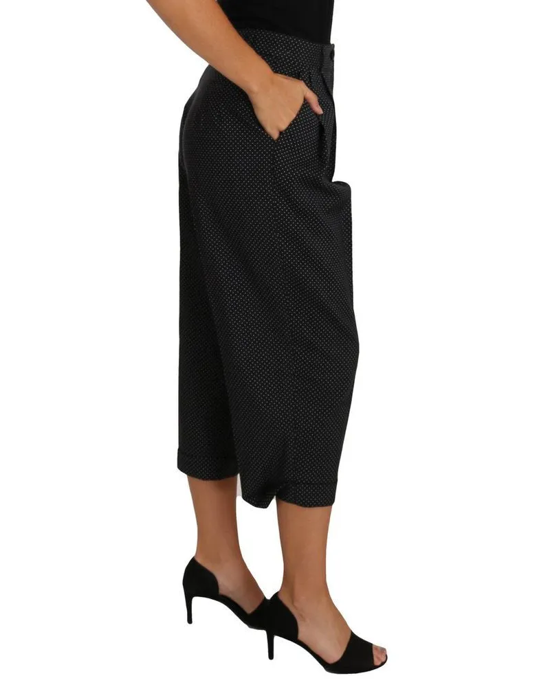 Dolce & Gabbana Women's Black Cotton Pants Black