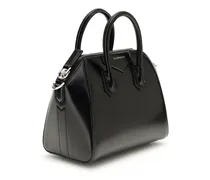 Women's Box Leather Antigona Mini Handbag Black Calf Bos Taurus Handbags Hand Bags