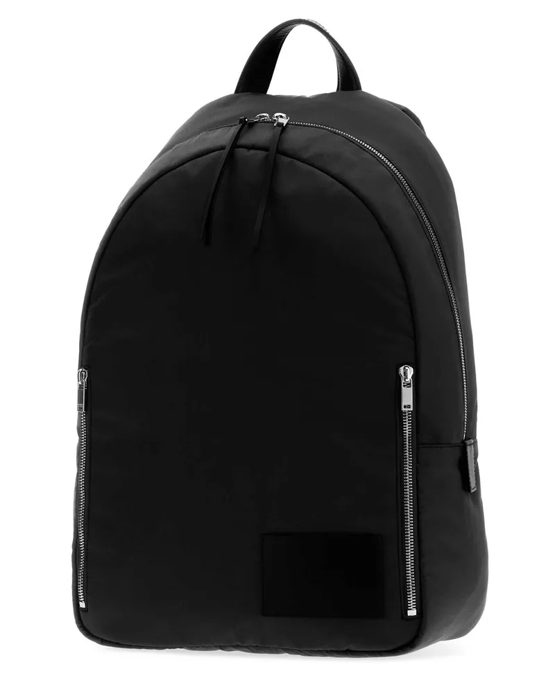 Jil Sander Men's Black Fabric Urban Backpack 001 Zaini Black