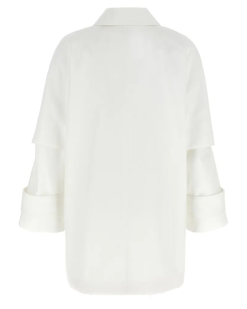 Max Mara Women's White Cotton Coat Clothing White