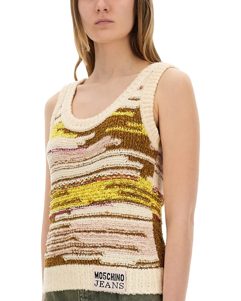 Moschino Multicolor Knit Knit Top — Multicolor Multicolor