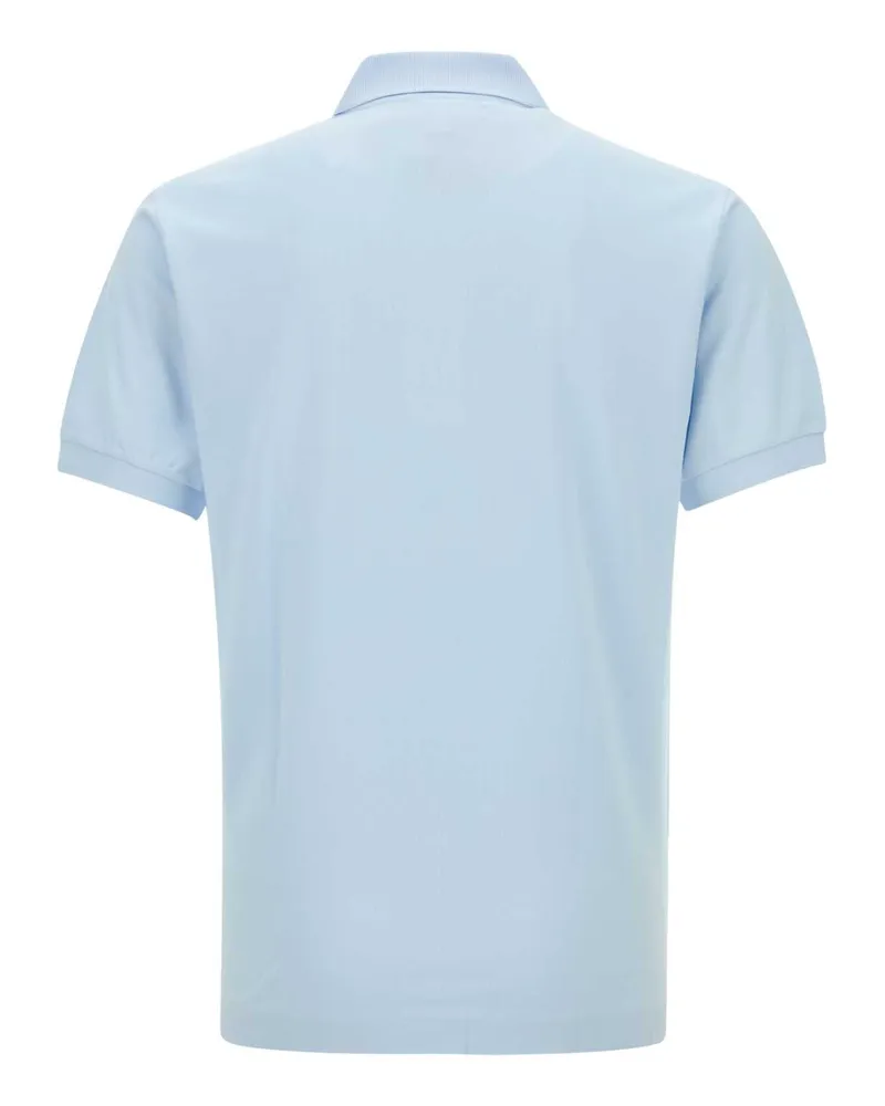 Lacoste Men's Pastel Light-Blue Piquet Polo Shirt T01 Exterior: Cotton T-shirts And Polos Blue