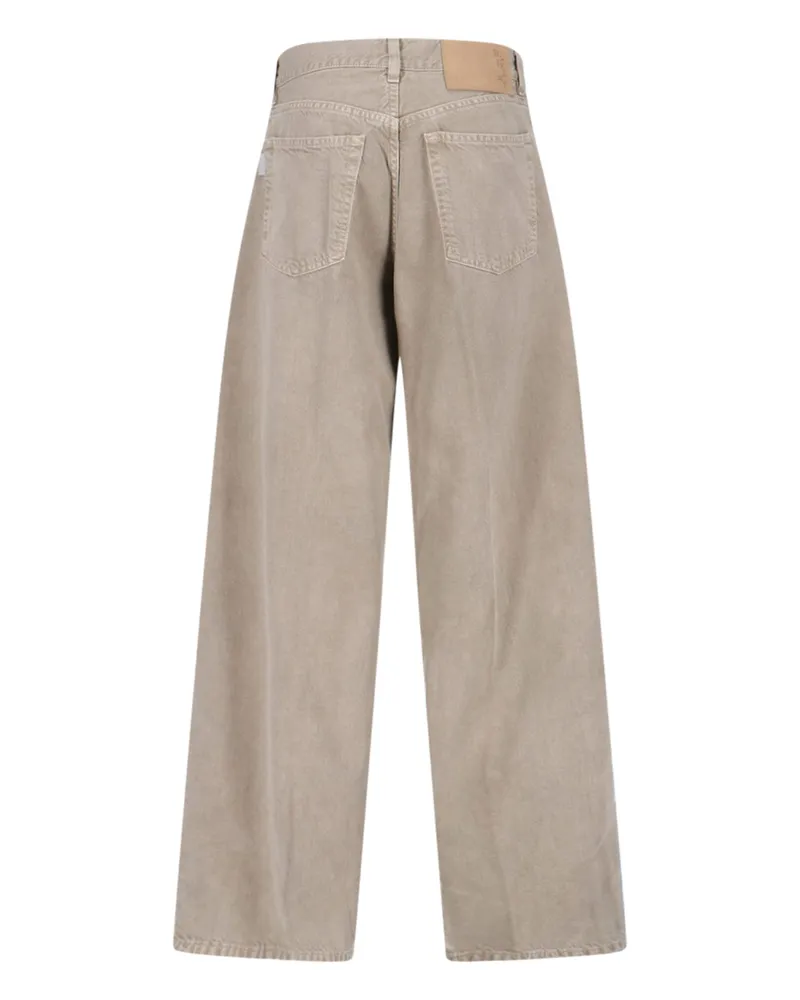 Haikure Women's Jeans Beige Cotton Beige