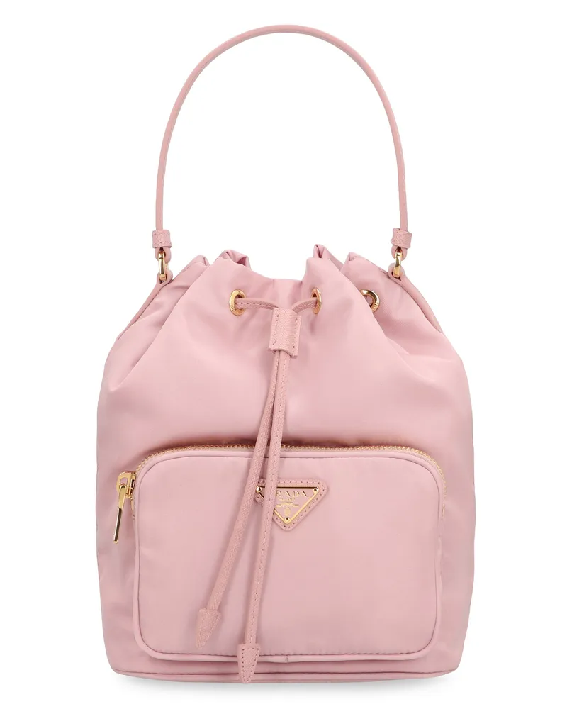 Prada Women's Bucket Bag Duet Re-Nylon Pink Polyamide Pink