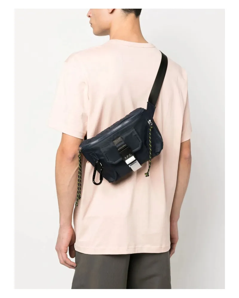 A.P.C. Camden Belt Bag — Blue Blue