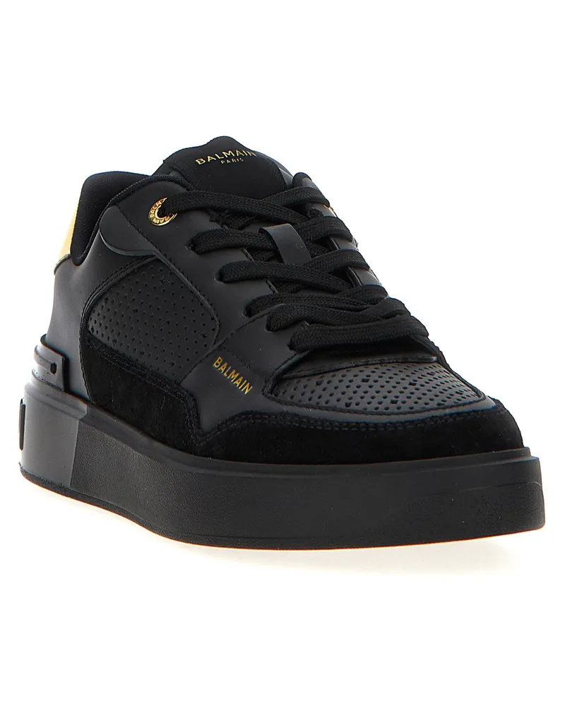 Balmain B-Court Flip Sneaker — Black Black