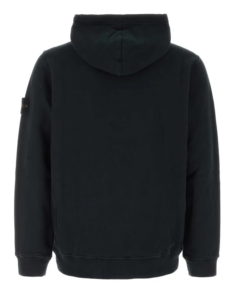 Stone Island Black Exterior: Cotton Felpe Sweater Black