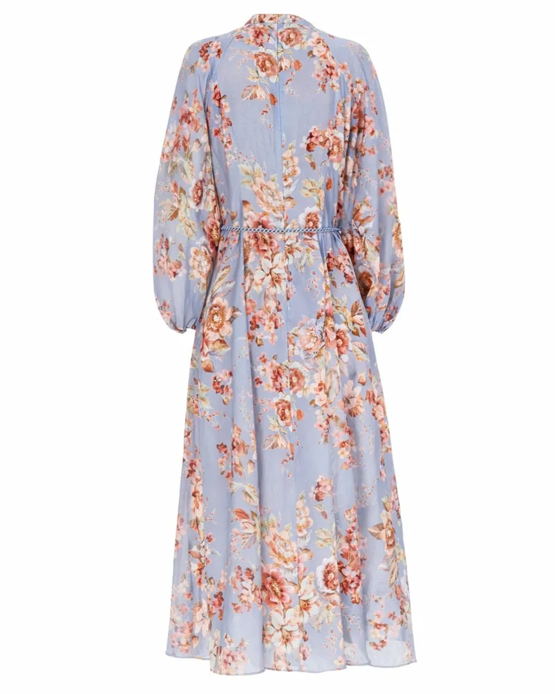 Zimmermann Awaken Billow Dress — Multicolor Multicolor