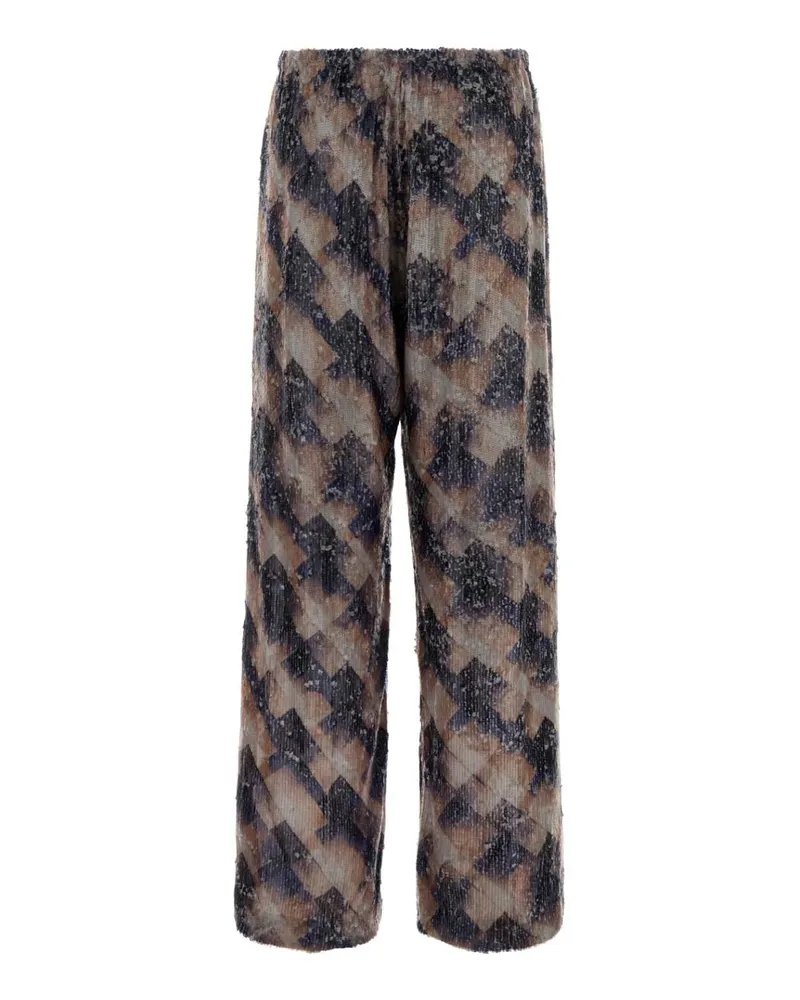 Dries van Noten 2520109432316 401 Purple Exterior: Viscose Pantaloni Trousers Purple
