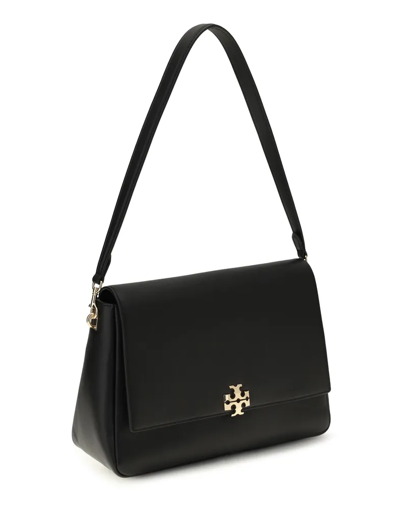 Tory Burch Women's Charlie Shoulder Bag Black Calf Leather Bos Taurus Black