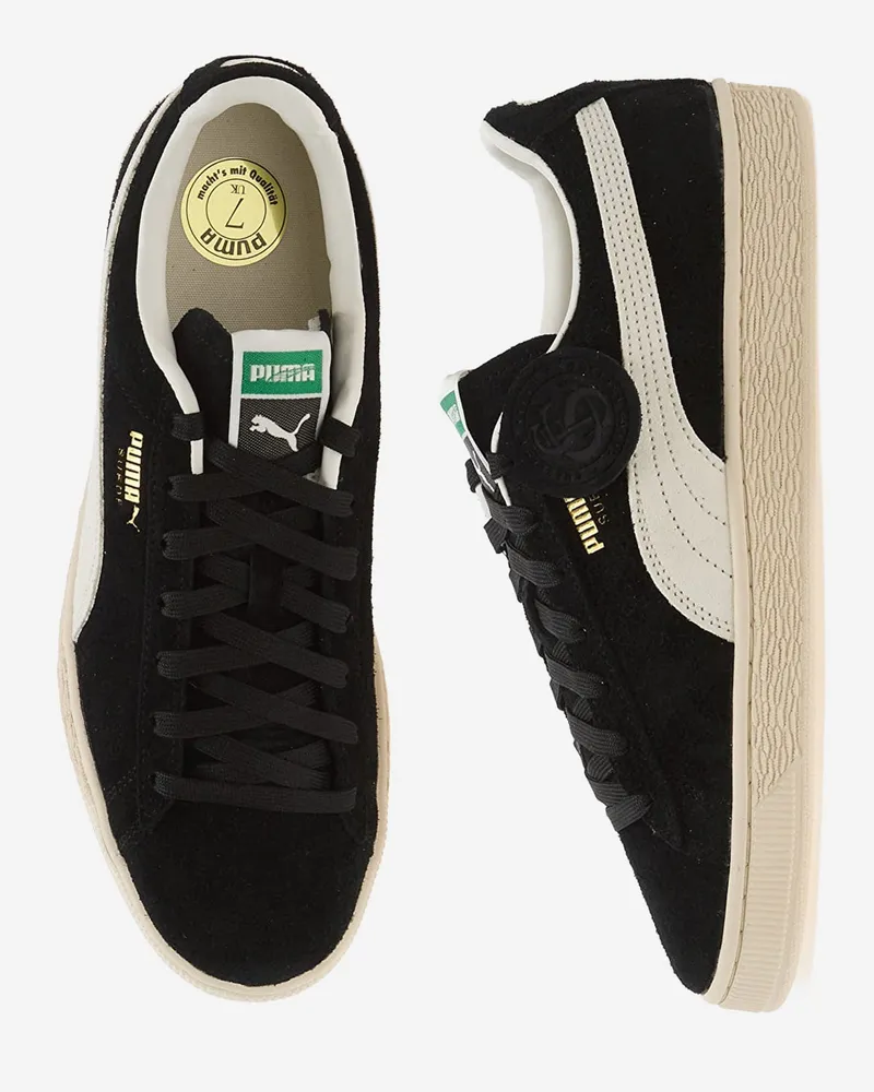 Puma Unisex Sneakers Charles Suede With Leather Details Black Trainers Black