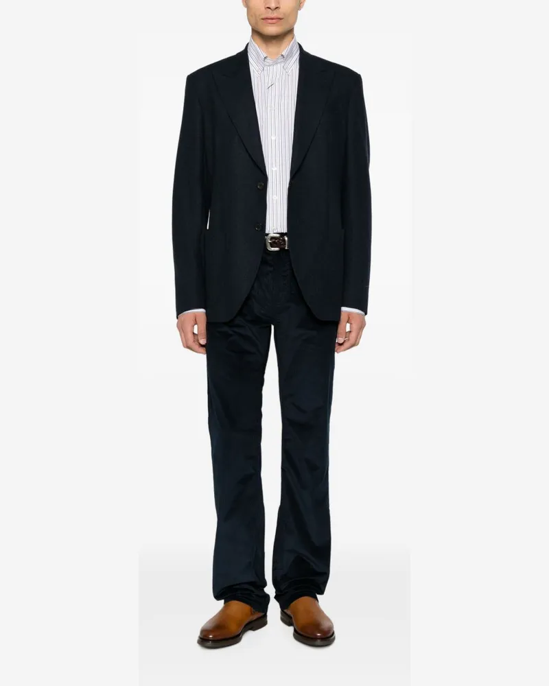 Etro Cotton Corduroy Trousers — navy Navy