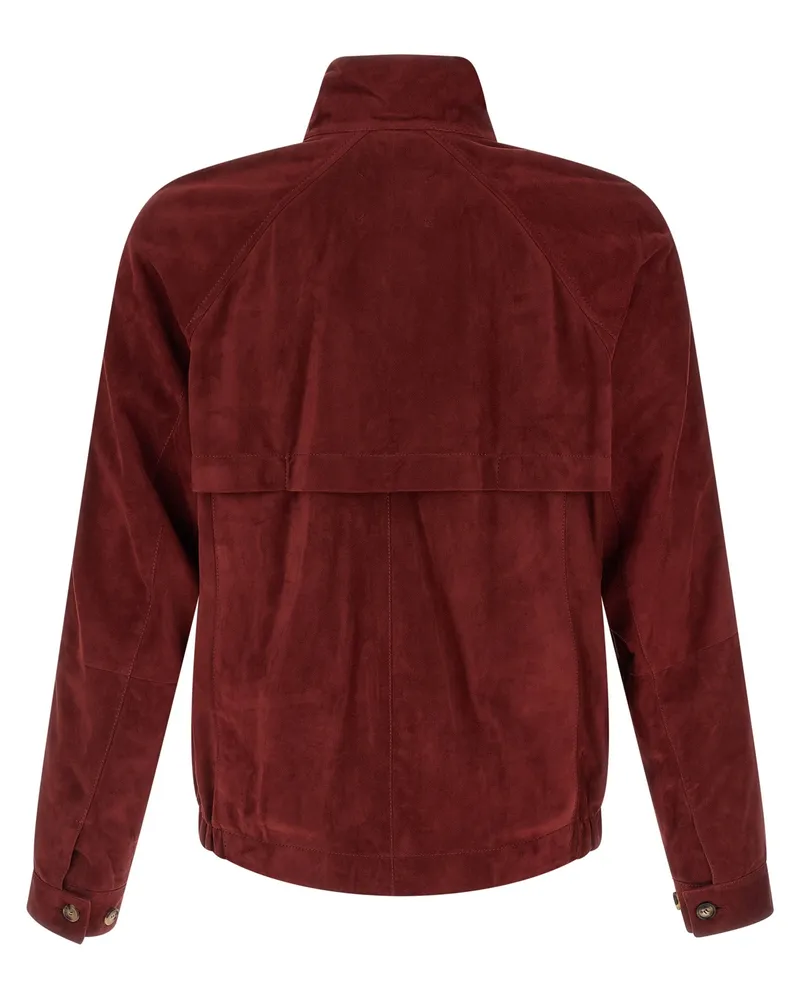 Brunello Cucinelli Men's Multicolor Lamb Leather Jacket Clothing Multicolor