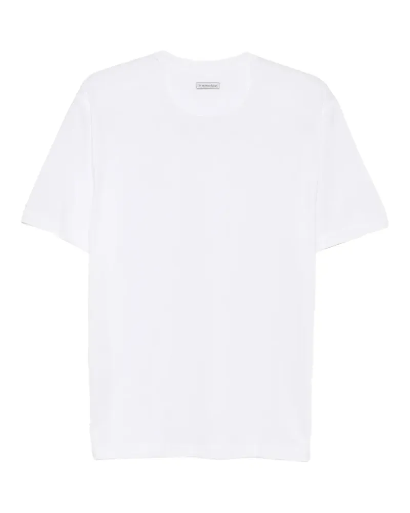 Stefano Ricci Men Crew-Neck T-Shirt Ss26 M White