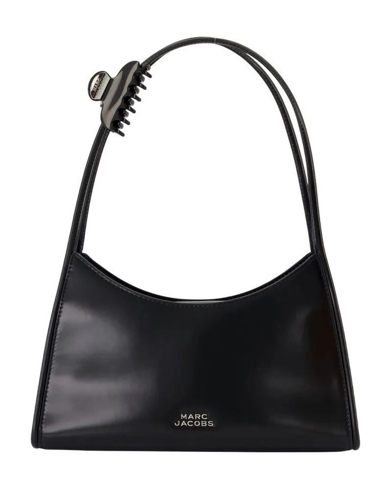 Marc Jacobs Women's The Claw Clip Shoulder Bag -  Leather Black Cowhide Shoulder-Hobo-Bags Black