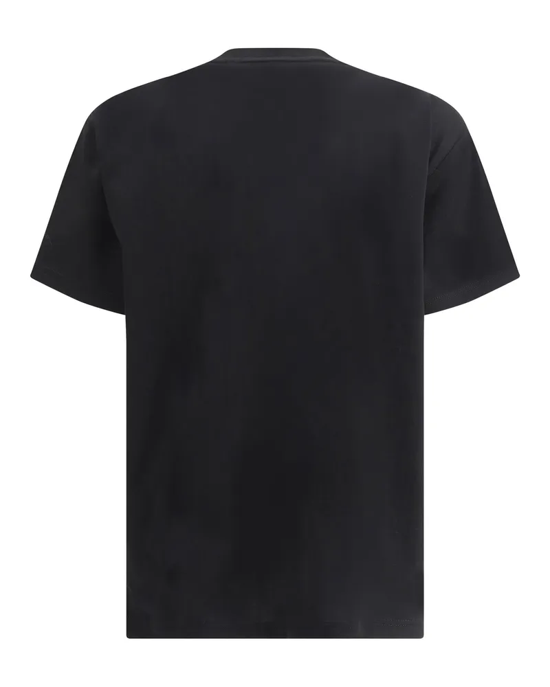 Burberry Women Archive Check Pocket T-Shirt Black Cotton T-Shirts And Polos Black