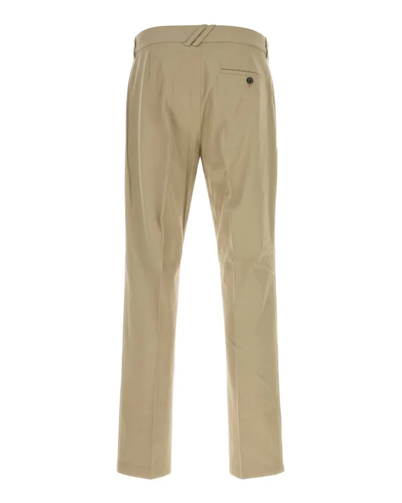 Burberry Men's M:charlton Nf:175484:c5956 Saltmarshbeige Cotton Pantaloni Trousers Beige