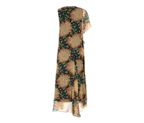 Women's Printed Silk Dress Multicolor